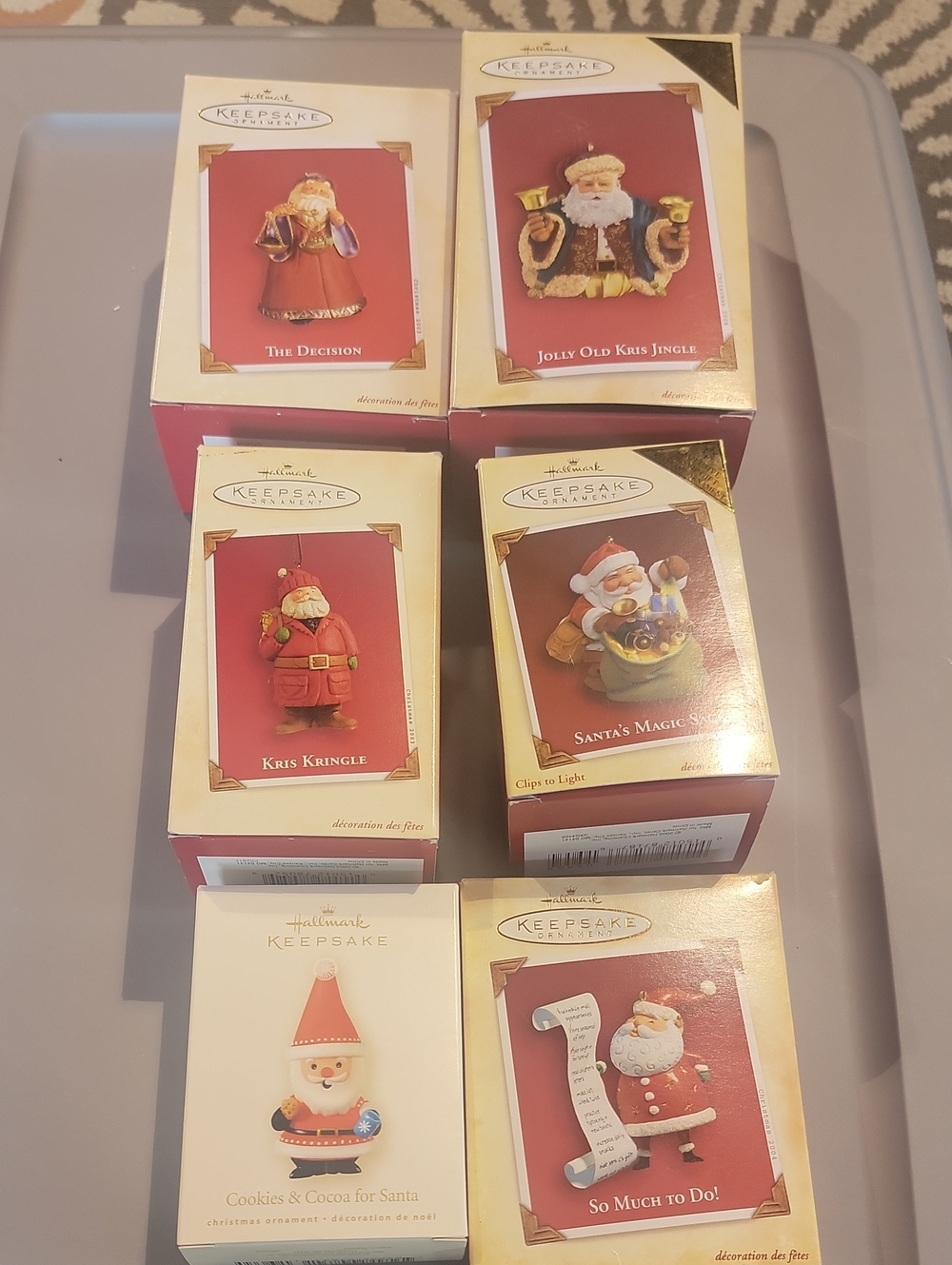 Hallmark Santa Claus Ornaments